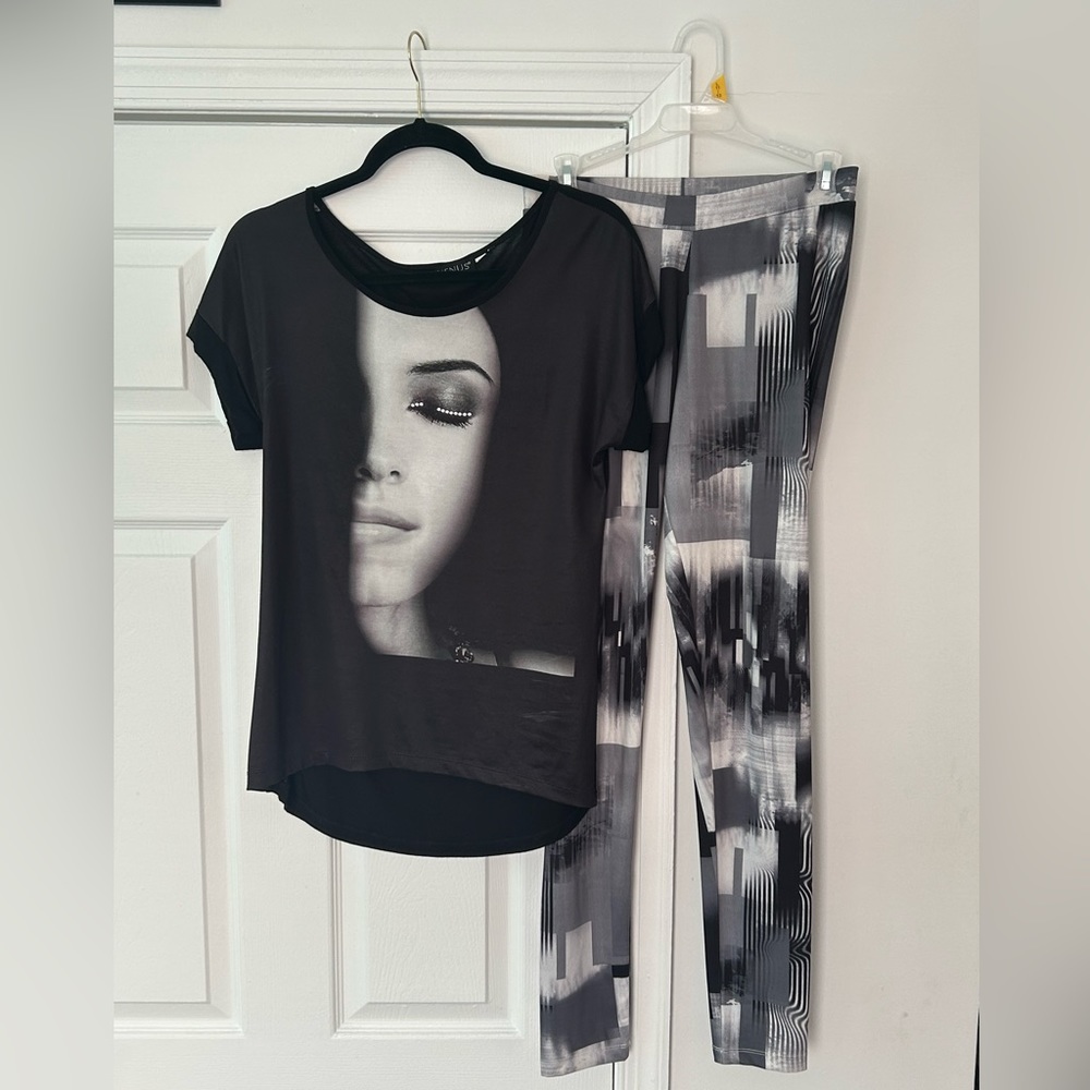Venus shirt/legging set (rhinestones)